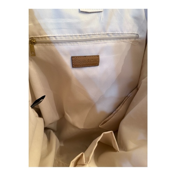 Style & Co Straw Tote Bag NWT - Picture 3 of 4